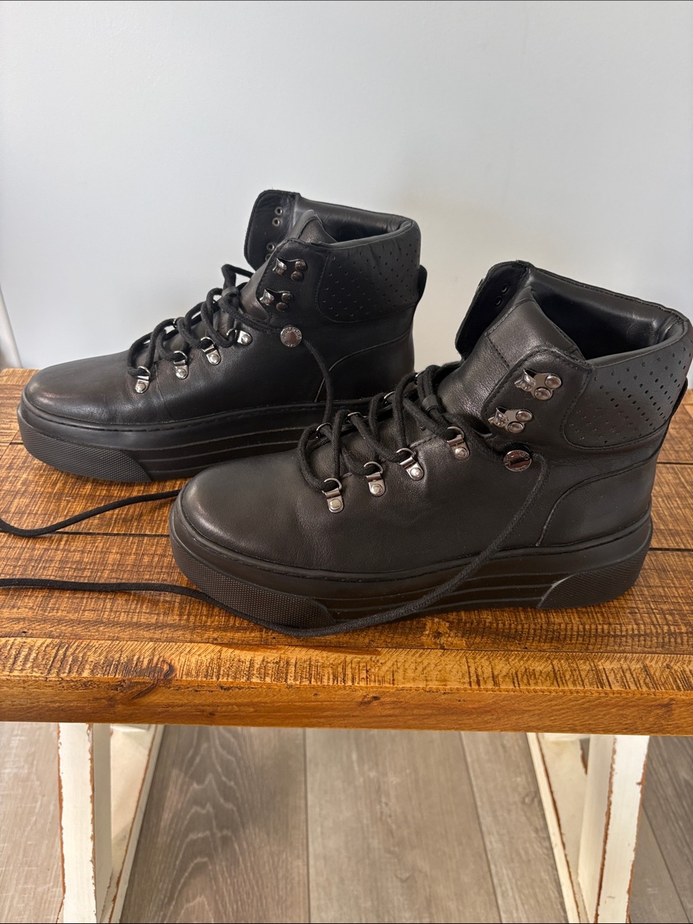 J Slides Black Combat & Moto  Boots